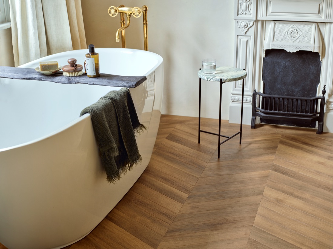 Amtico Form Falun Oak Chevron vloer
