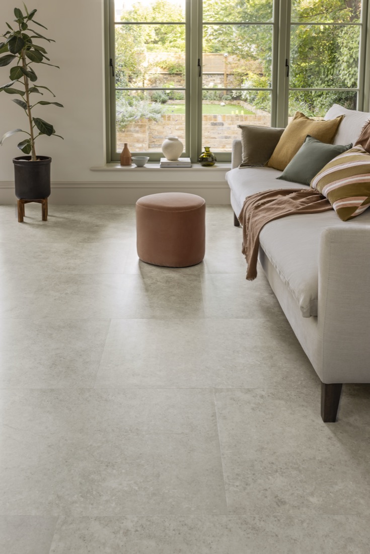 Amtico Spacia Temple Stone in broken bond patroon
